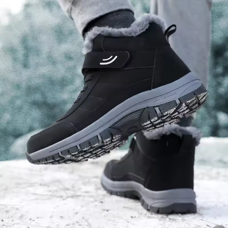 Ergonomischer Winter-Komfortstiefel mit Klettverschluss – OrthoRelief